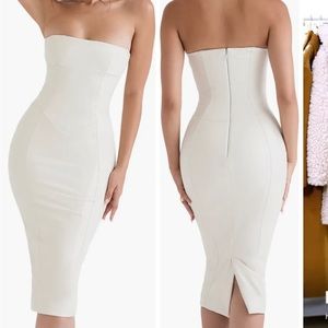House of CB Camilla leather dress